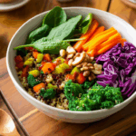 Colorful Veggie Buddha Bowl with Quinoa