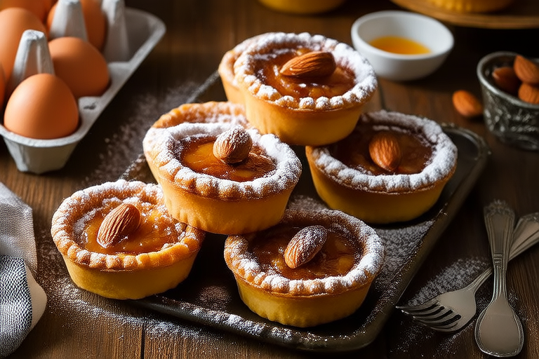 Heavenly Bites: Artisanal Mini Almond Tartlets
