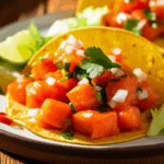 Tangy and Spicy Salmon Tacos