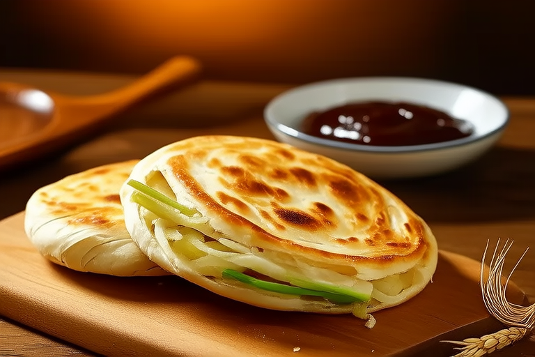 Traditional Shandong Scallion Pancake