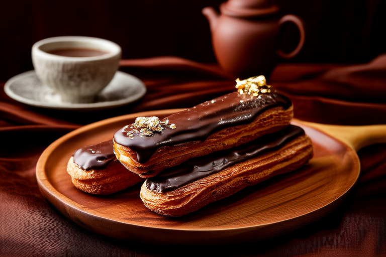 Tea Time Treats Decadent Chocolate Eclairs with La 4c7b3f9b